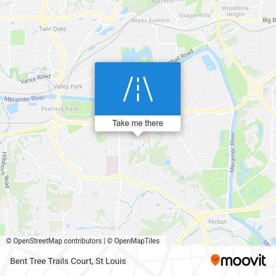 Mapa de Bent Tree Trails Court
