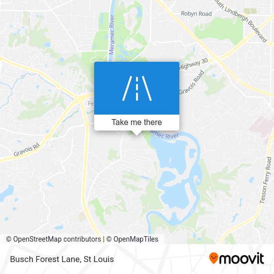 Busch Forest Lane map