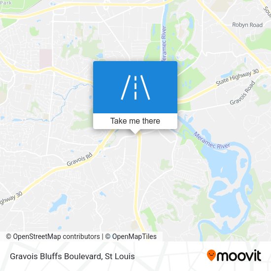 Gravois Bluffs Boulevard map
