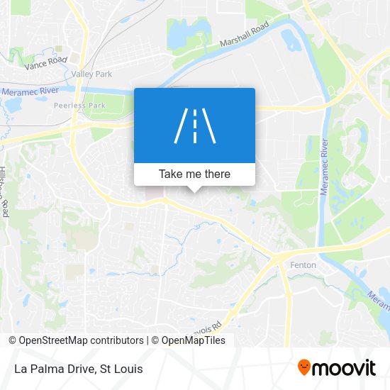 La Palma Drive map