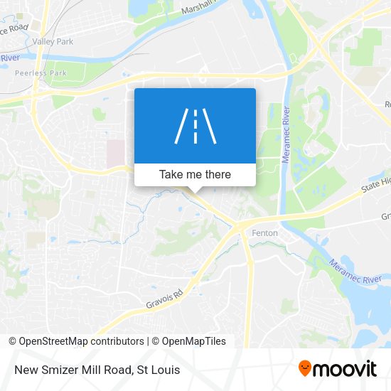 New Smizer Mill Road map