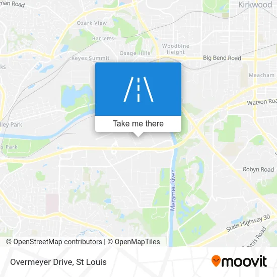 Overmeyer Drive map