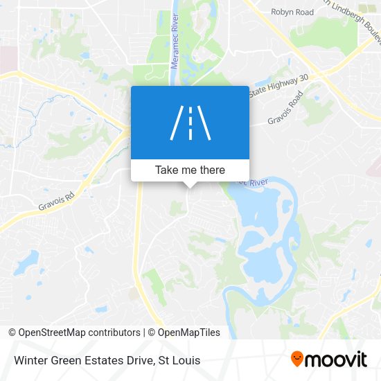 Winter Green Estates Drive map