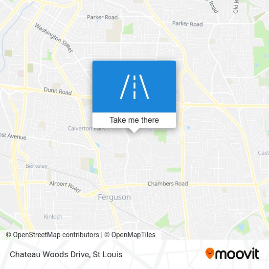 Chateau Woods Drive map