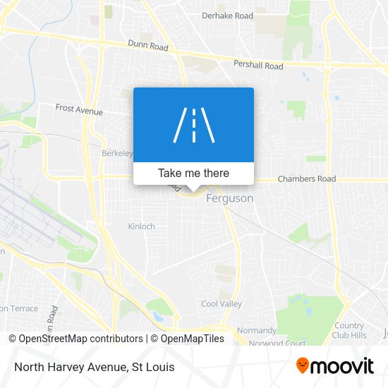 North Harvey Avenue map
