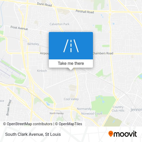 South Clark Avenue map
