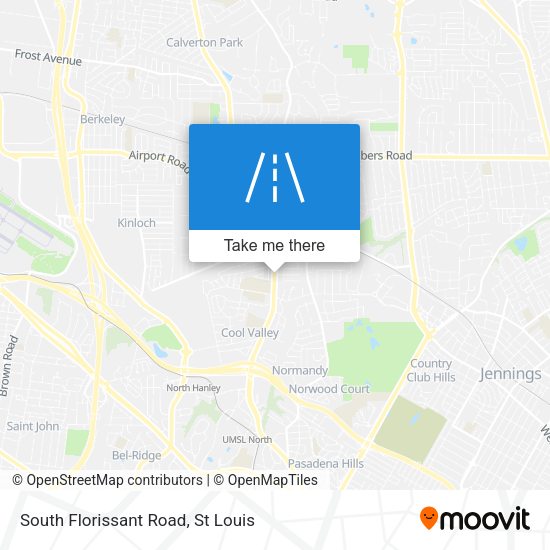 South Florissant Road map