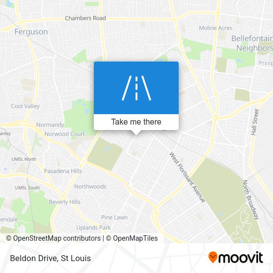 Beldon Drive map