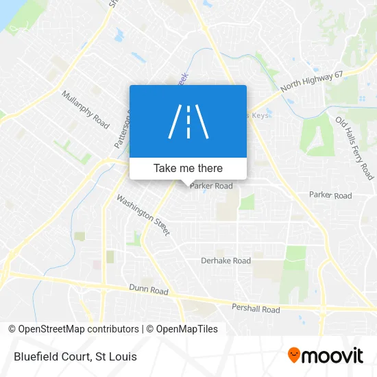 Mapa de Bluefield Court