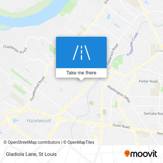 Mapa de Gladiola Lane