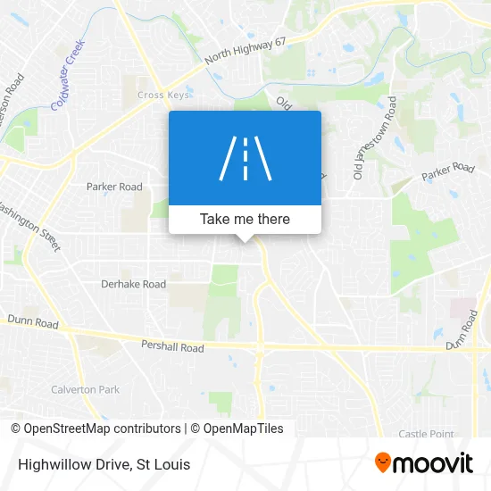 Highwillow Drive map