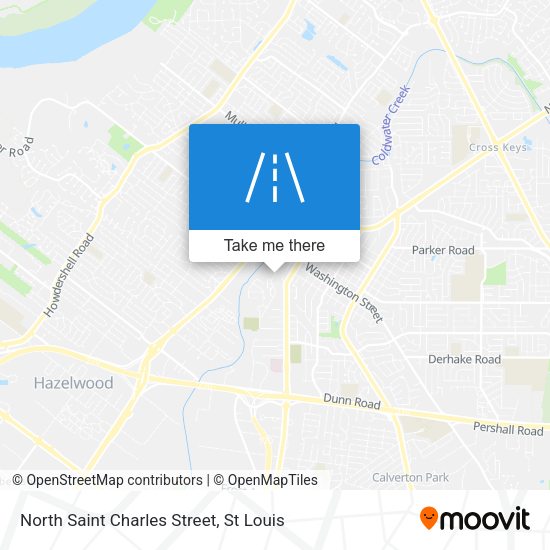 North Saint Charles Street map