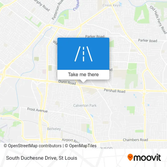 South Duchesne Drive map