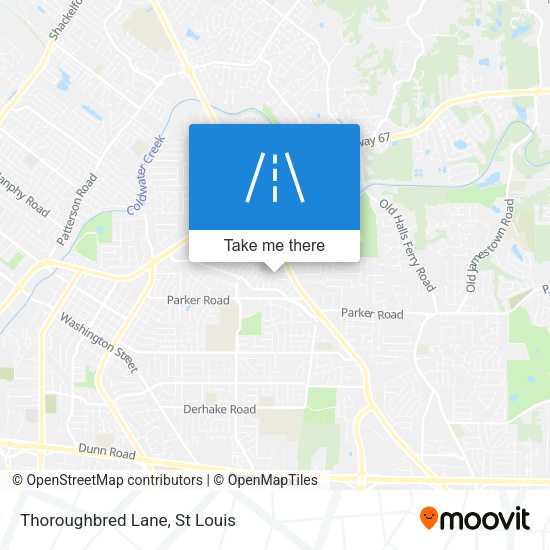 Mapa de Thoroughbred Lane