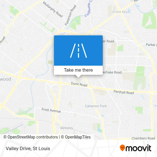 Valley Drive map