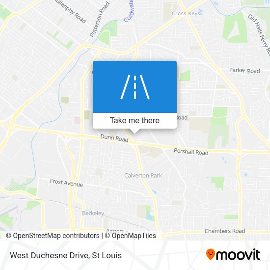 West Duchesne Drive map