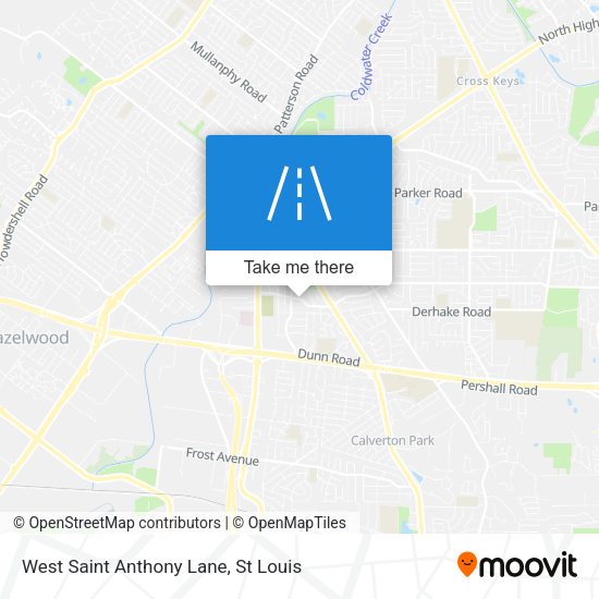 West Saint Anthony Lane map