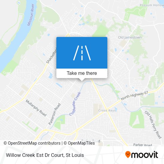 Willow Creek Est Dr Court map