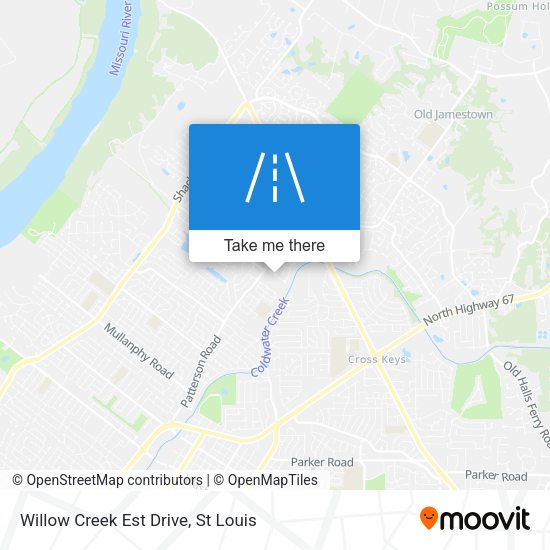 Willow Creek Est Drive map