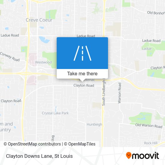 Mapa de Clayton Downs Lane