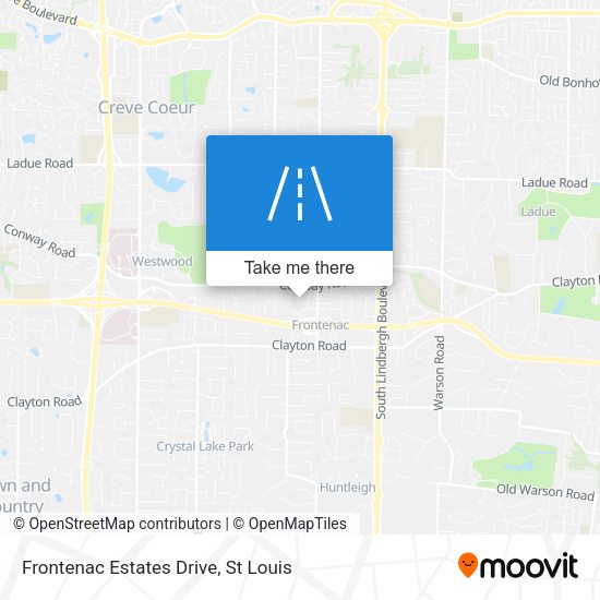 Mapa de Frontenac Estates Drive