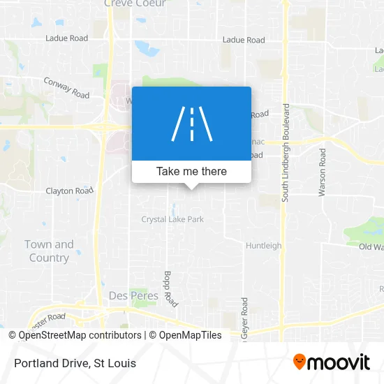 Portland Drive map