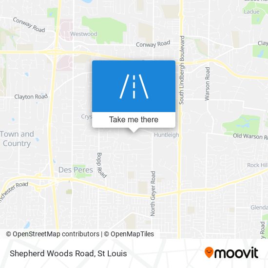 Shepherd Woods Road map