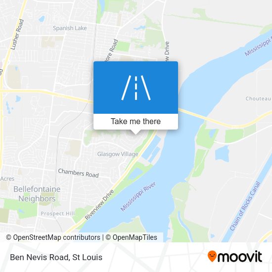 Mapa de Ben Nevis Road