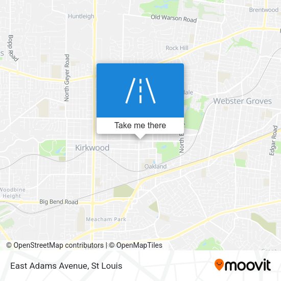 Mapa de East Adams Avenue