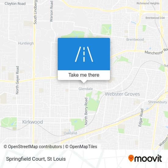 Mapa de Springfield Court