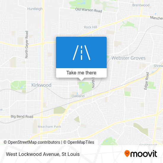 West Lockwood Avenue map