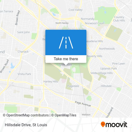 Mapa de Hillsdale Drive