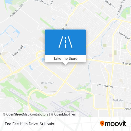 Fee Fee Hills Drive map