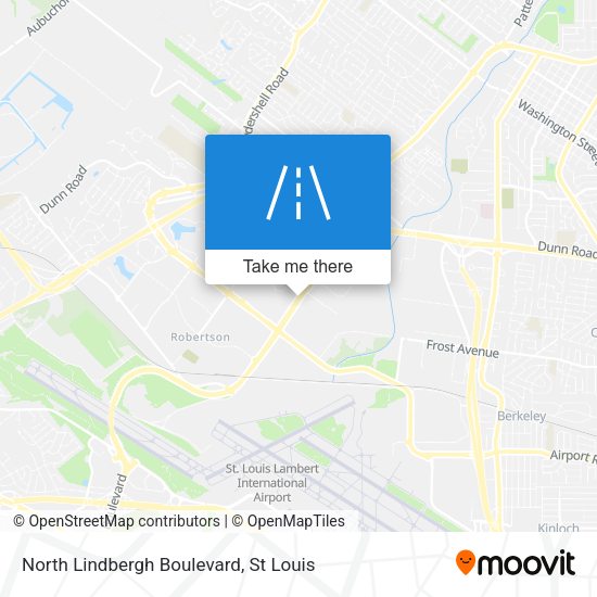 North Lindbergh Boulevard map