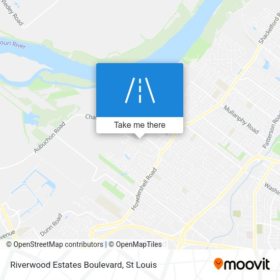 Riverwood Estates Boulevard map
