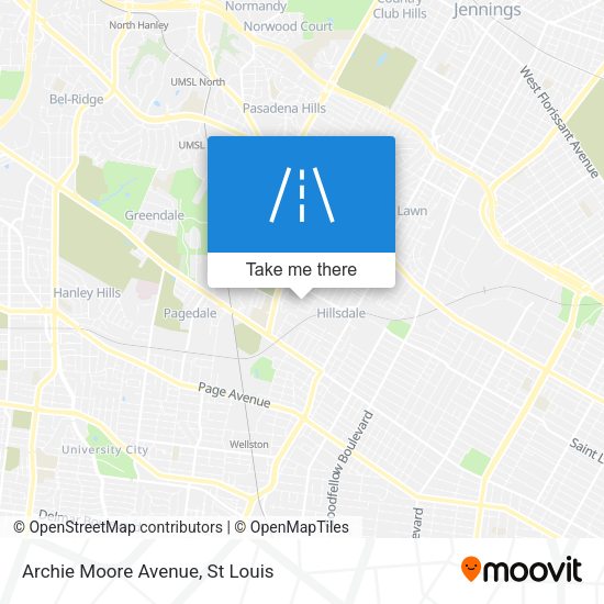Mapa de Archie Moore Avenue