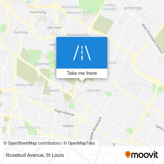 Mapa de Rosebud Avenue
