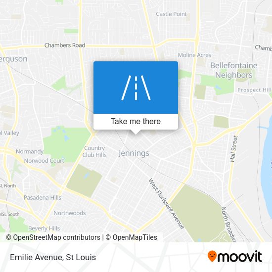 Mapa de Emilie Avenue