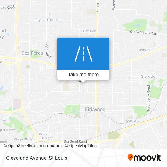 Mapa de Cleveland Avenue