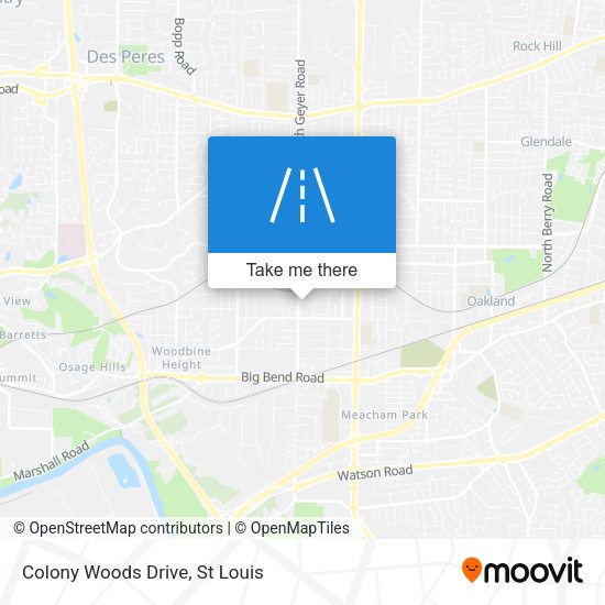 Mapa de Colony Woods Drive