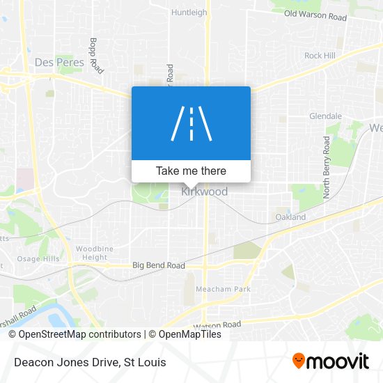 Deacon Jones Drive map
