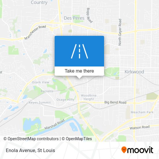 Enola Avenue map