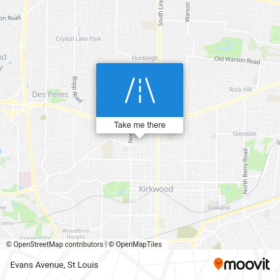 Mapa de Evans Avenue