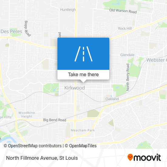 North Fillmore Avenue map