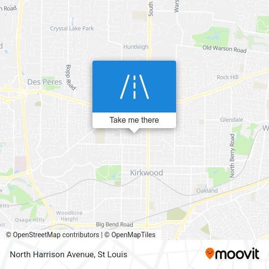 North Harrison Avenue map