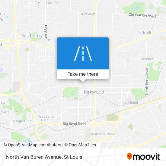 North Van Buren Avenue map