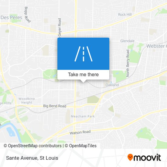 Mapa de Sante Avenue