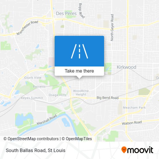 South Ballas Road map