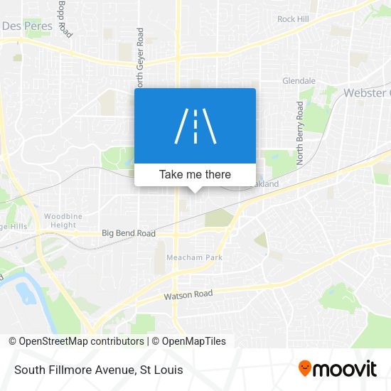 South Fillmore Avenue map