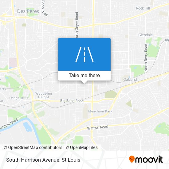 South Harrison Avenue map